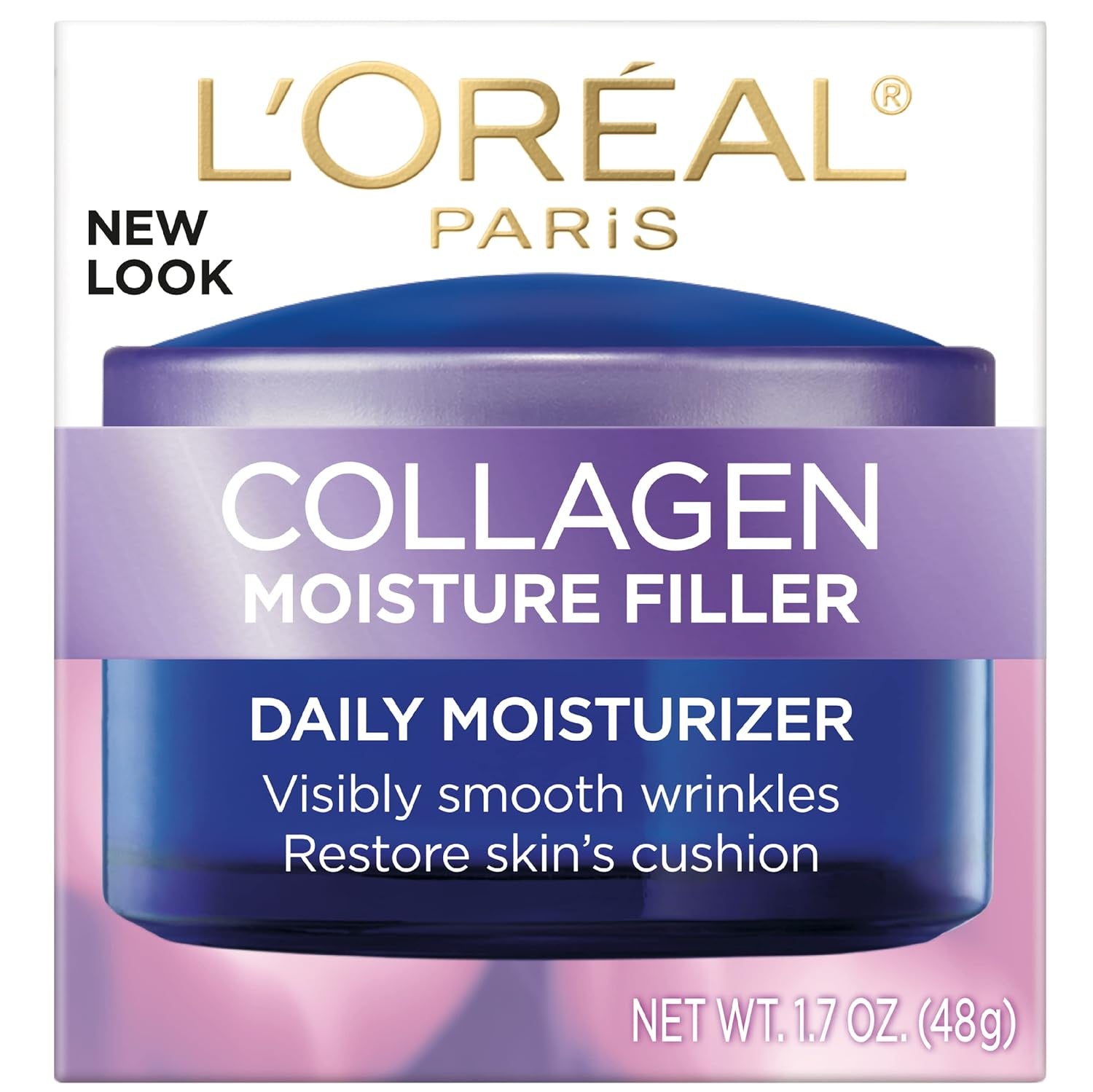 L’Oréal Paris Collagen Daily Face Moisturizer, Reduce Wrinkles, Face Cream 1.7 Oz