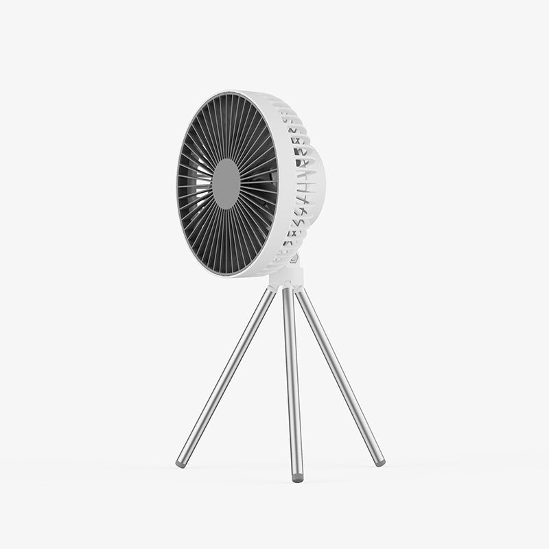 Dual-Purpose Hanging Camping Fan with Lamp & Tripod