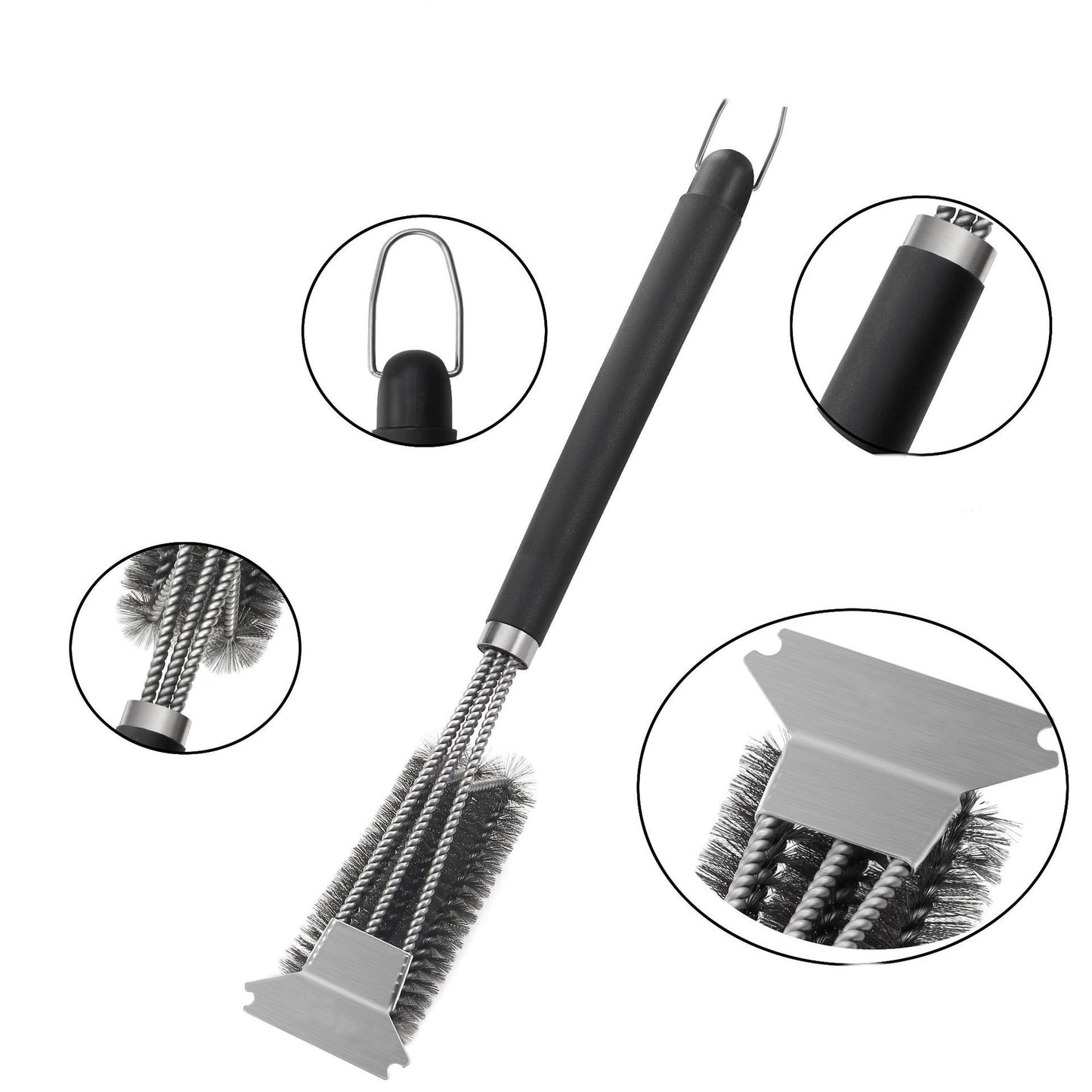 Three-Head Grill Cleaning Brush