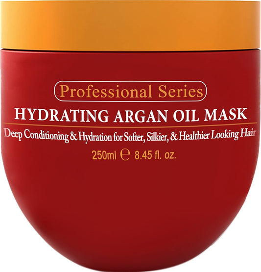 Hydrating Argan Oil Hair Mask and Deep Conditioner for Dry or Damaged Hair - 8.45 Oz