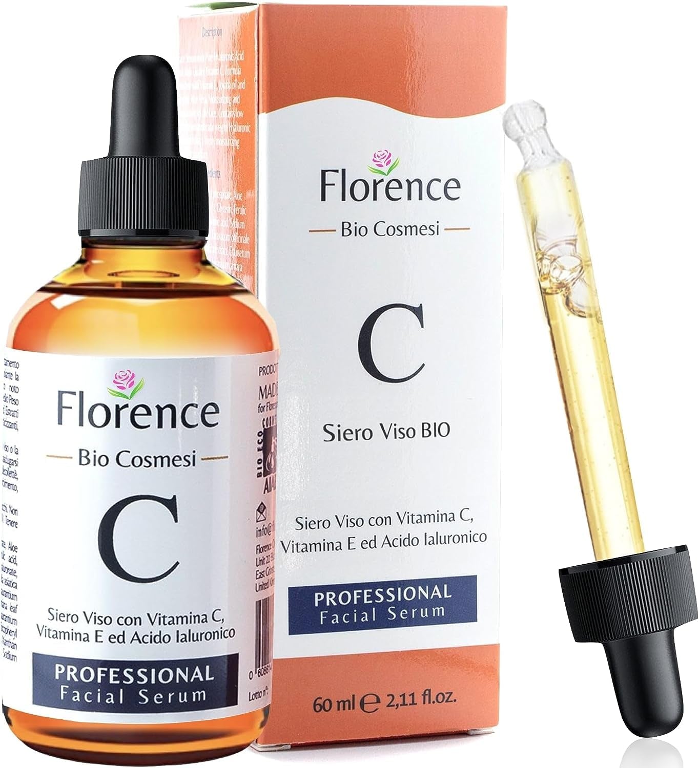 Big 2 Fl Oz. Vitamin C Face Serum. anti Aging Dark Spot Remover Facial Serum. All-In-One Brightening Vitamin C, Niacinamide, Hyaluronic Acid & Vit E Skin Care Serum for Eye Area, Fine Lines & Wrinkles