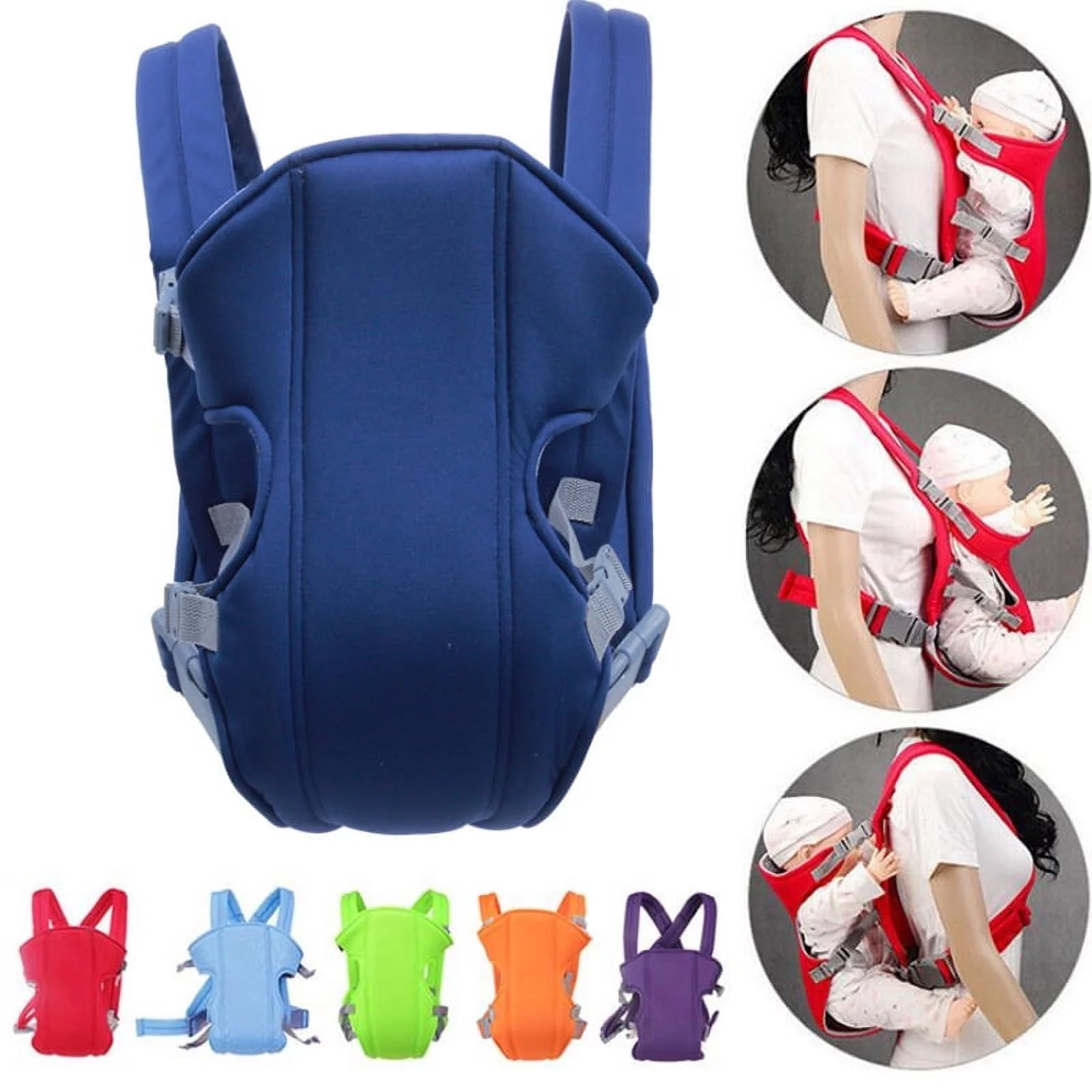 Baby Carrier, Soft Infant Newborn Baby Carrier Backpack Rider Sling, 360 Ergonomic All Season Baby Infant Toddler Newborn Carrier Front Back Wrap Rider Sling